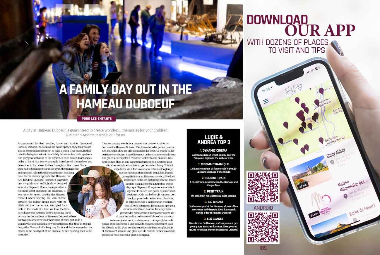 Magazine La Grappe Fleurie — intérieur editorial