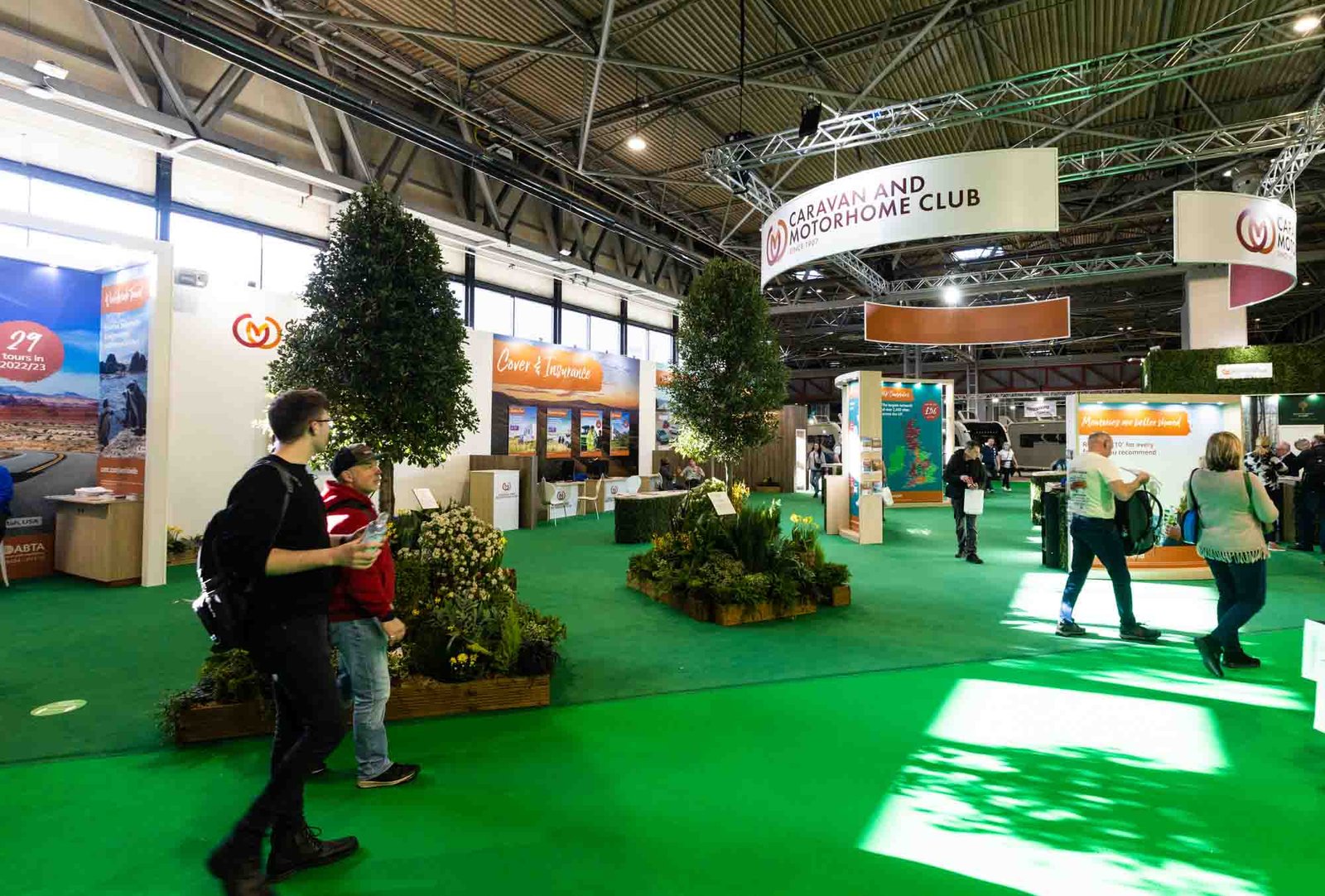 Hall du Caravan & Motorhome Club Show de Birmingham